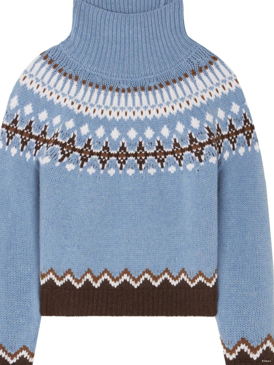 Cheap jumper Alanui intarsia-knit Women high-neck 0711
